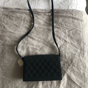 Quilted black purse new